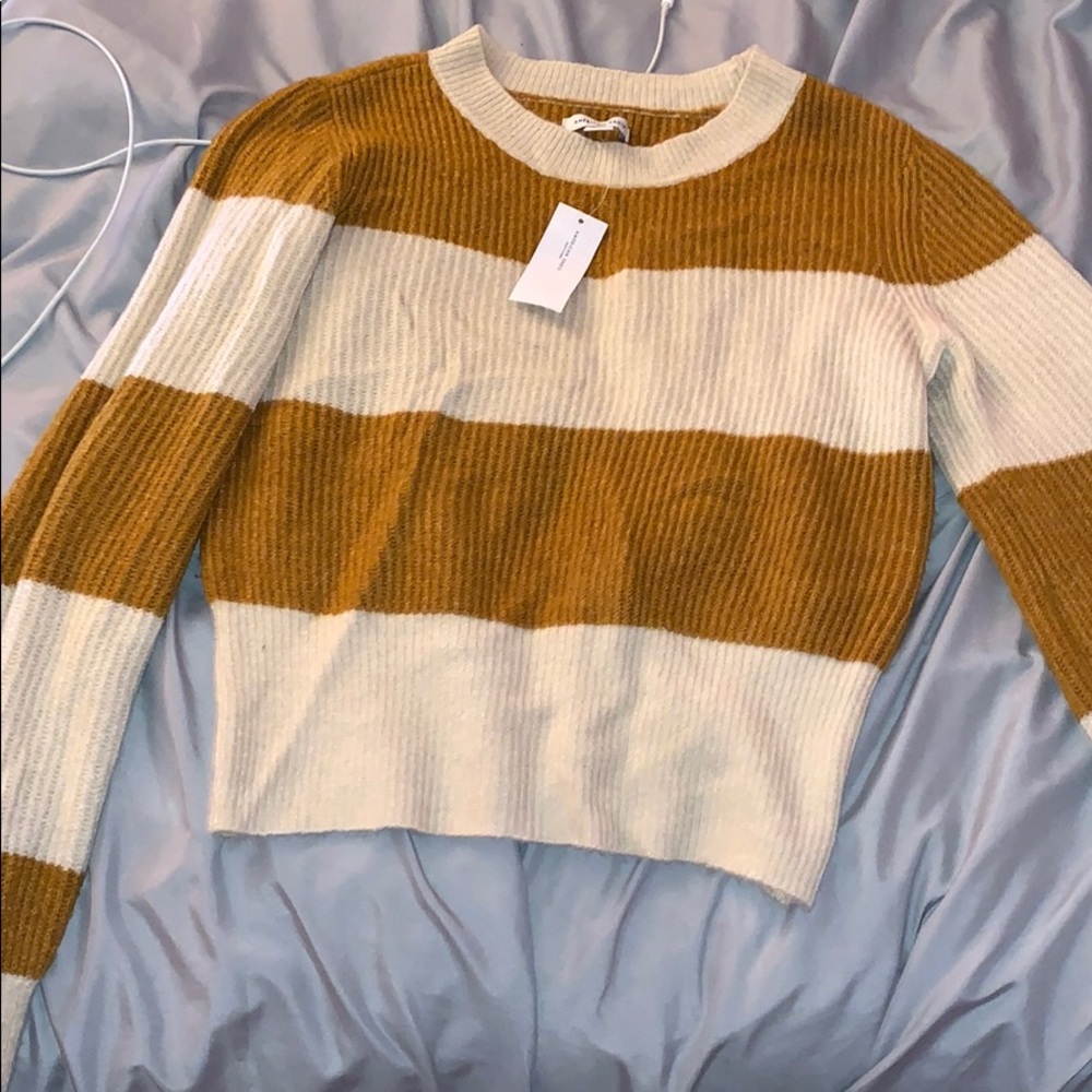 American eagles striped soft sweater size S NWT